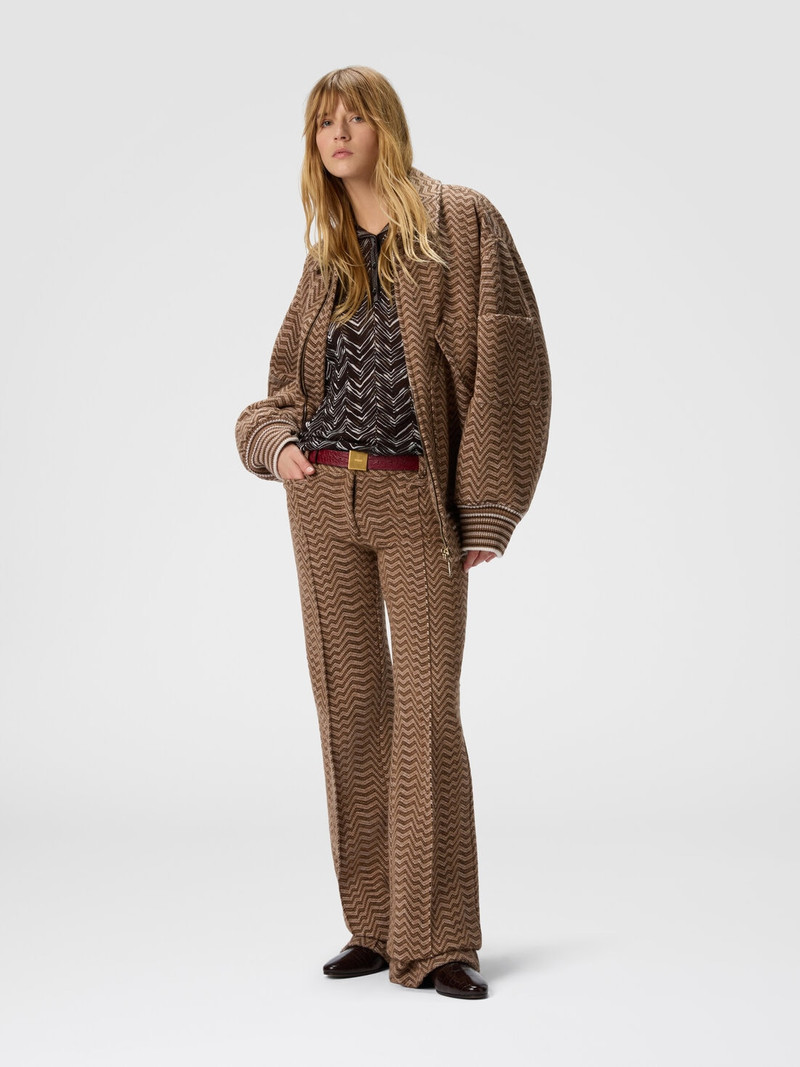 Missoni Bomber jacket with irregular chevron pattern outlook