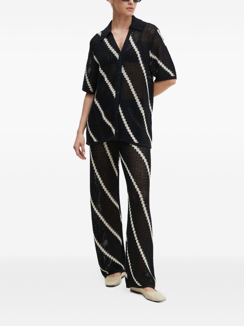 SAMSØE SAMSØE striped knitted trousers outlook