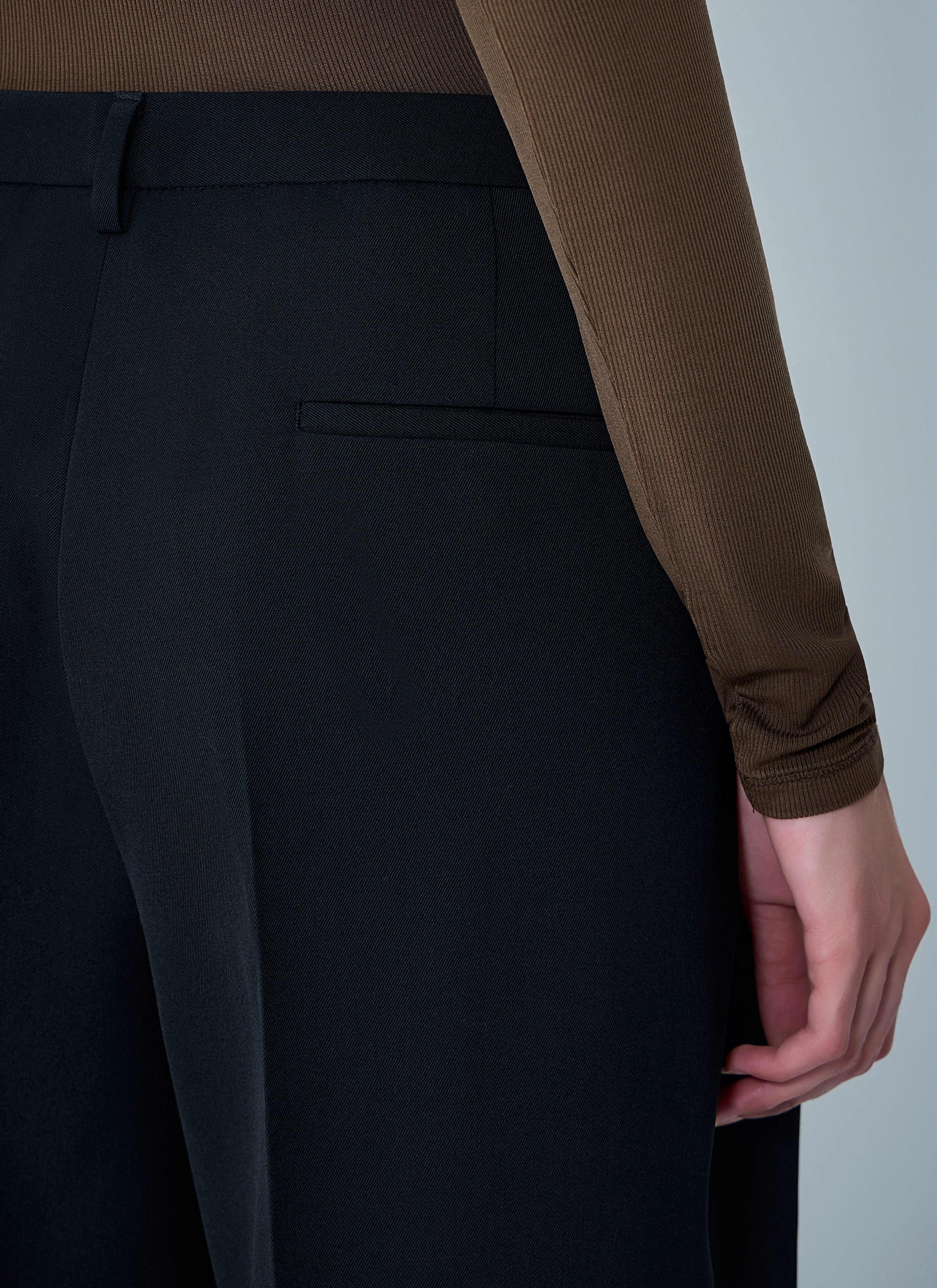 Jil Sander Women Wool Belted Pants - 6