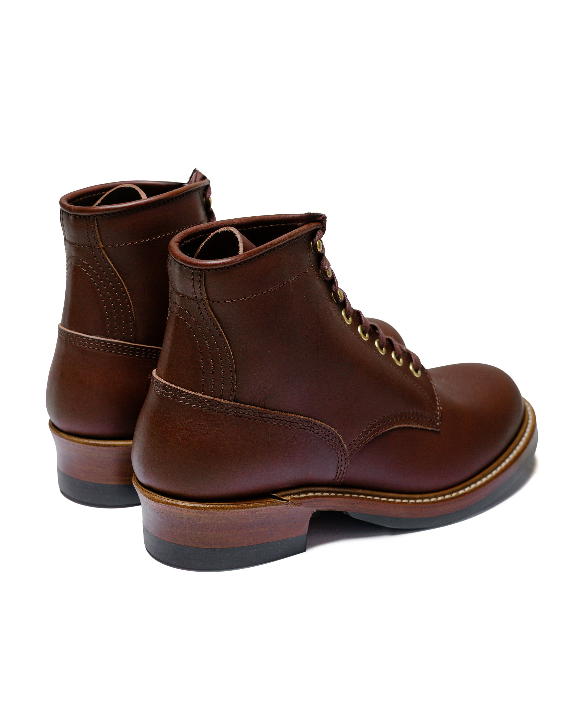 Steel Gang SW Boots Badalassi Carlo Vegetable Tanned Leather Tobacco - 3