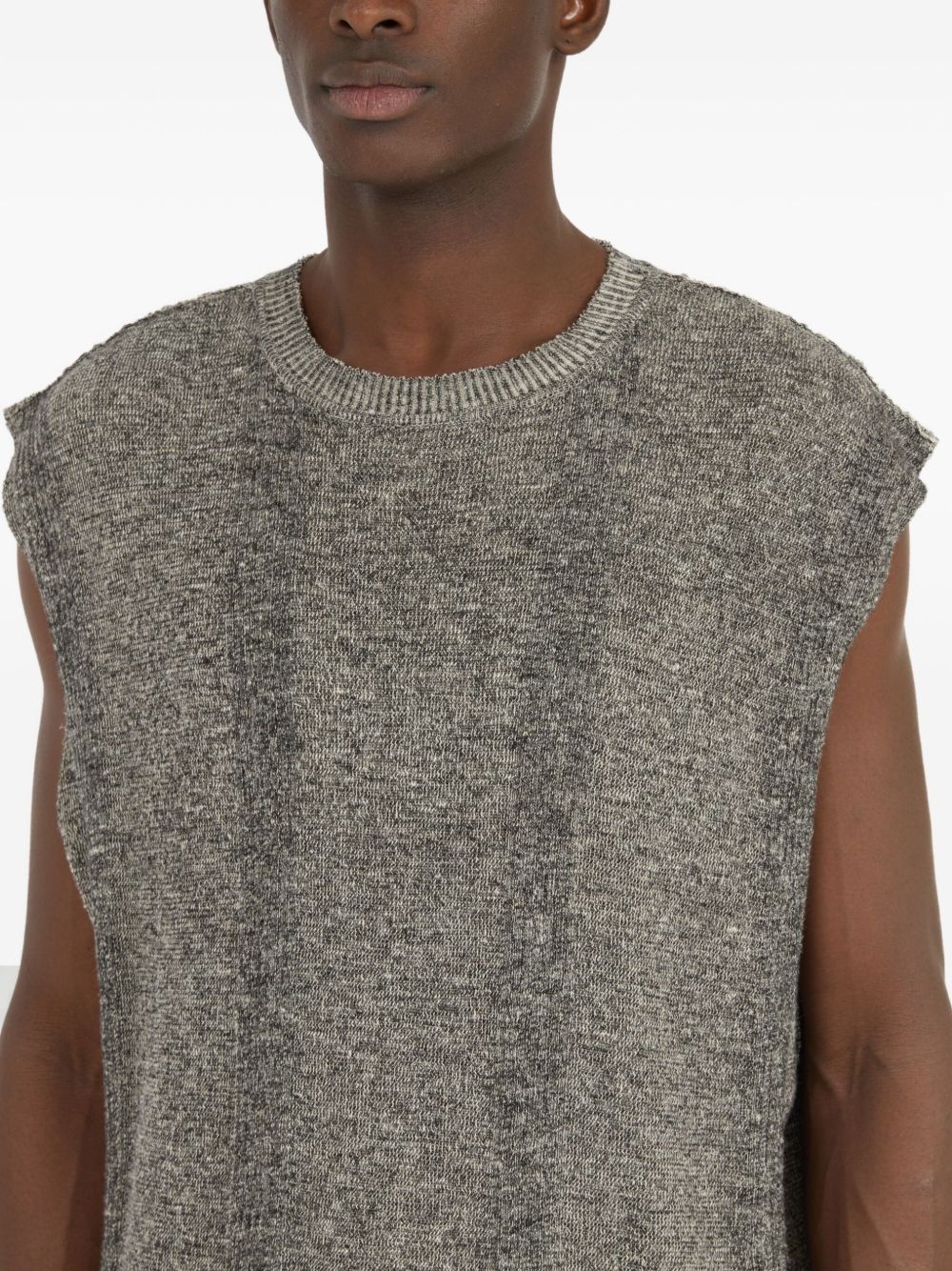 chiné-knit tank top - 5