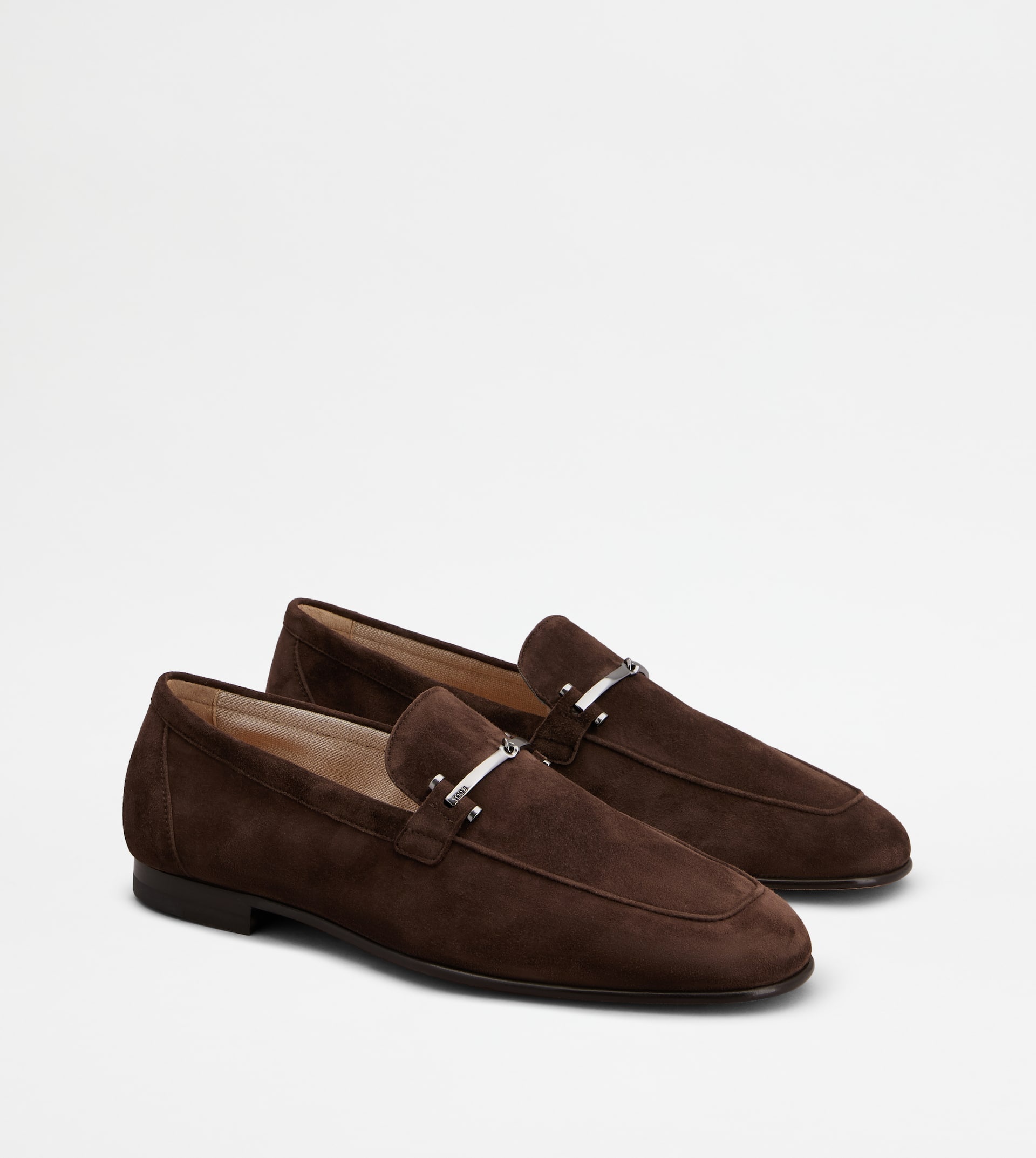 LOAFERS IN SUEDE - BROWN - 2