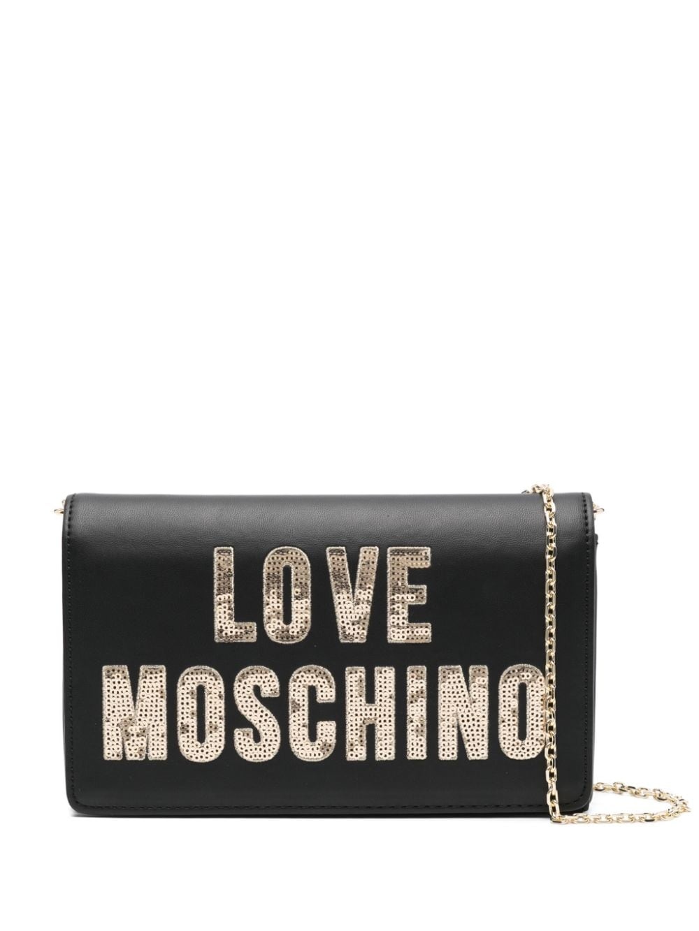 logo-lettering cross body bag - 1