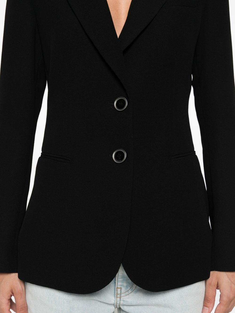 Single-Breasted Blazer Jacket - 2