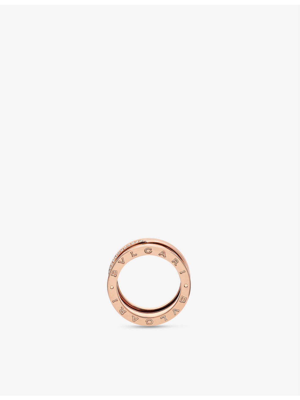 B.zero1 18ct rose gold and 0.18ct round brilliant-cut diamond ring - 2