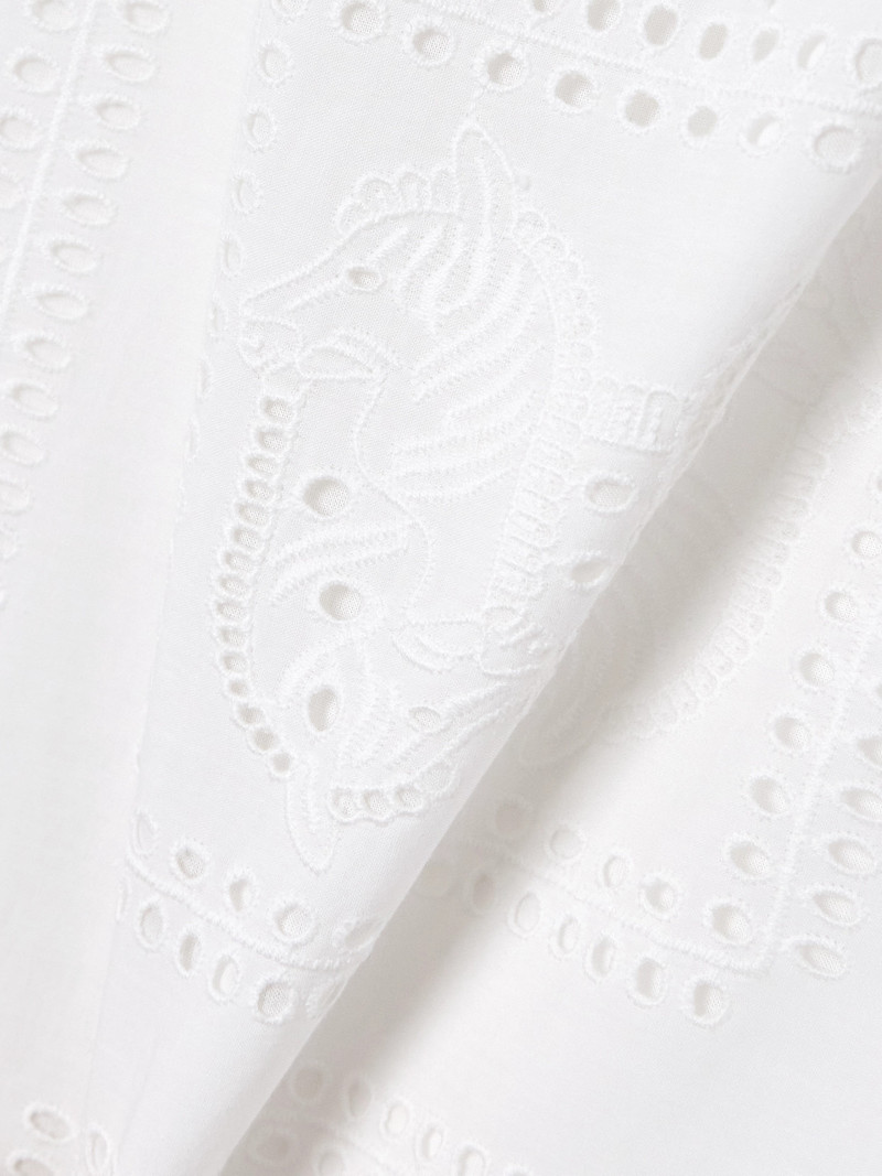 Open-back Broderie Anglaise Cotton Midi Dress 4