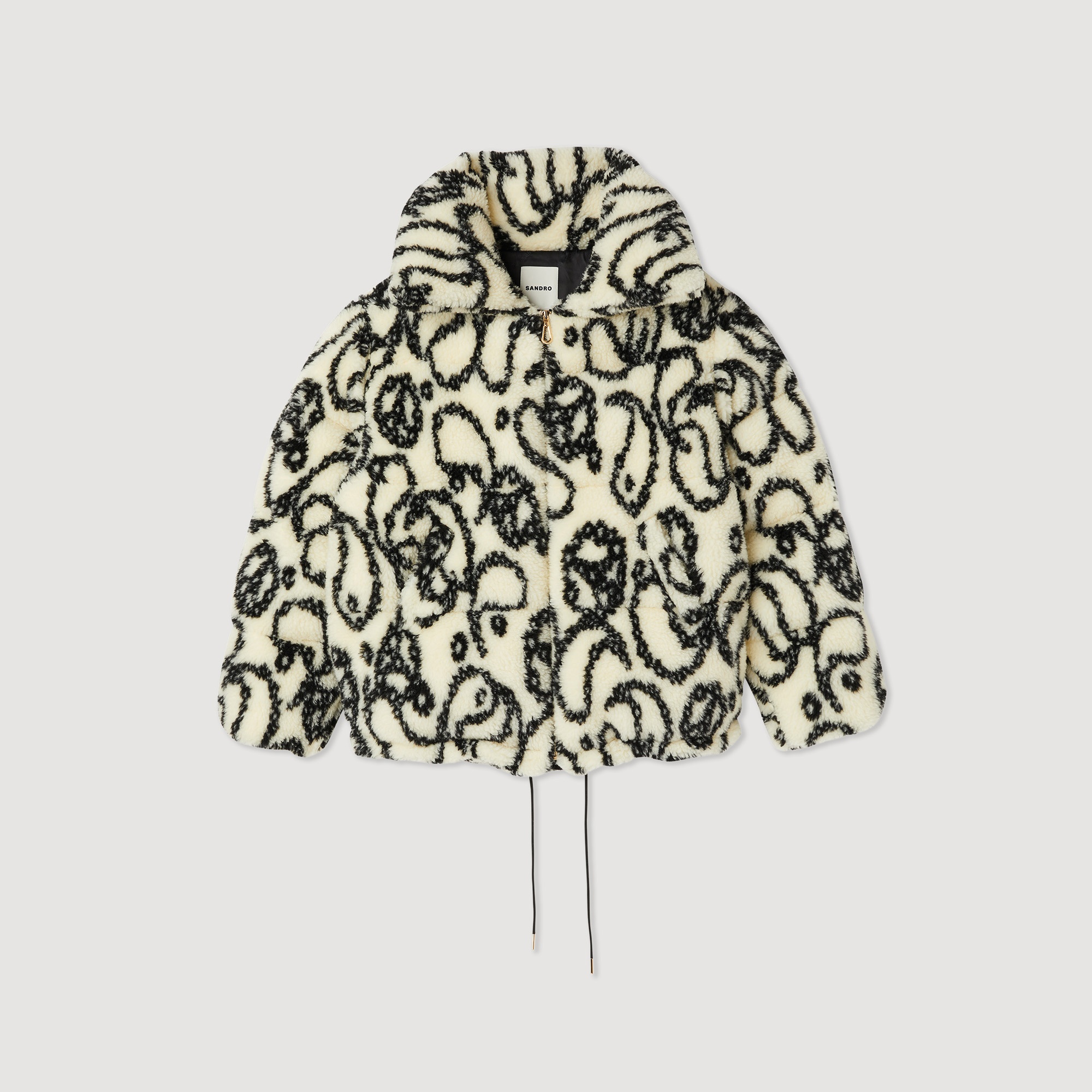 Oversized padded faux fur jacket - 1