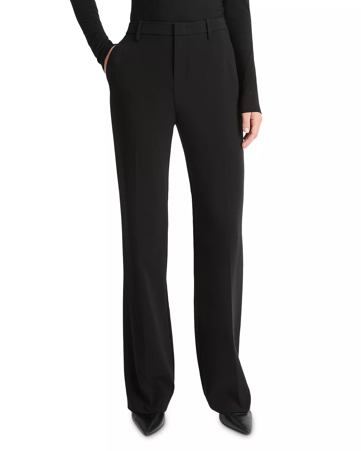 High Rise Flare Leg Pants - 1