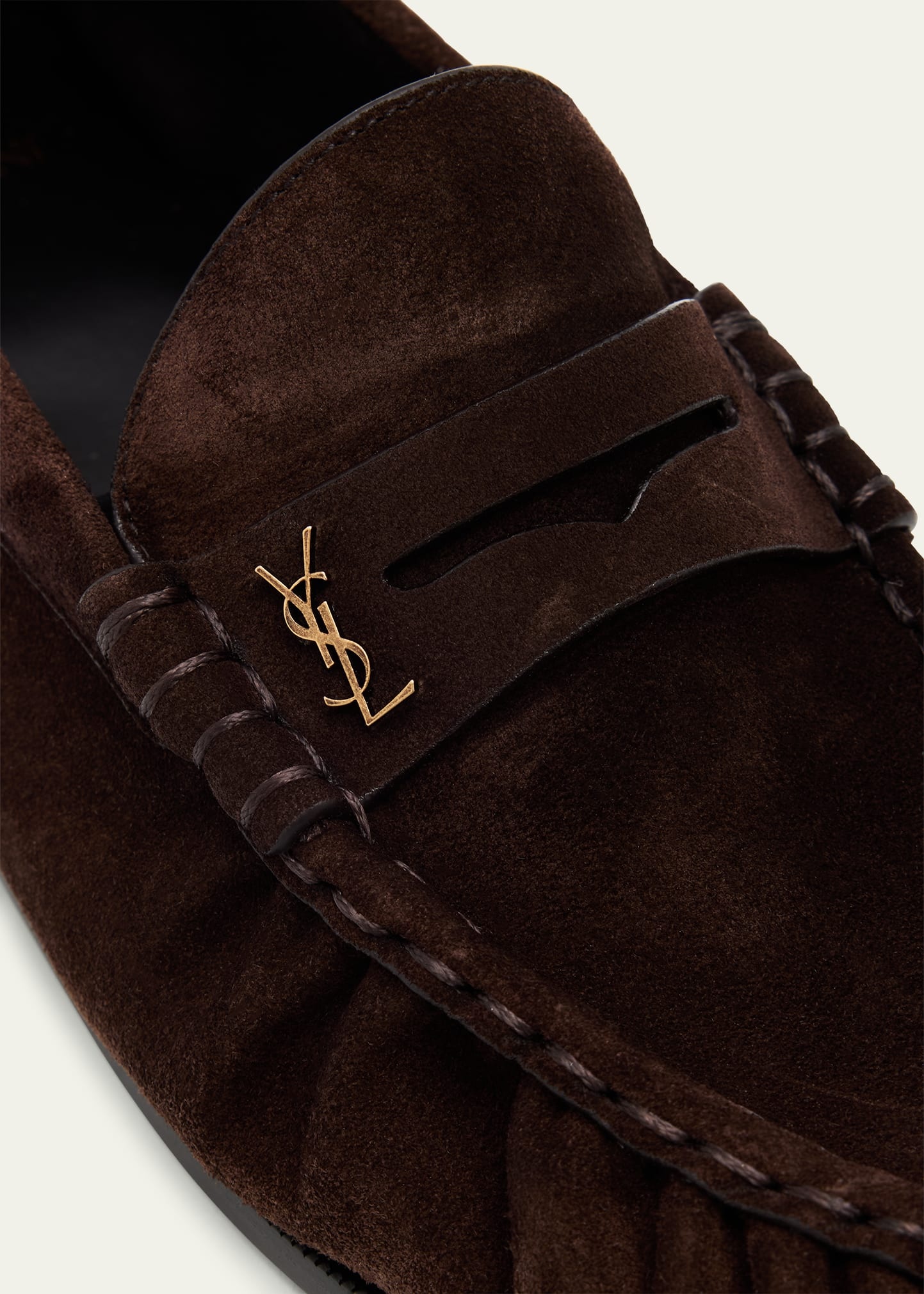 Men's Suede Cassandre Penny Loafers - 4