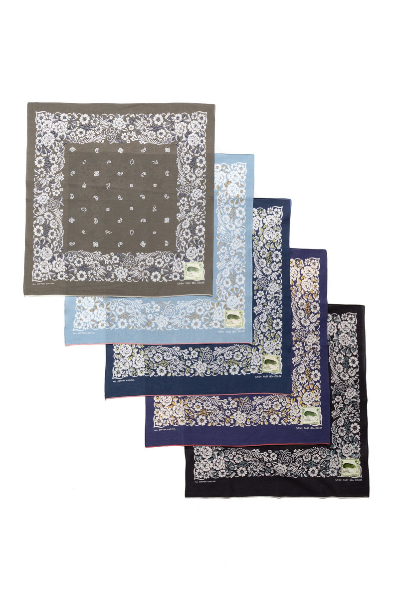 Fastcolor Selvedge Bandana (CHURCHILL GARDEN) 20x20 1