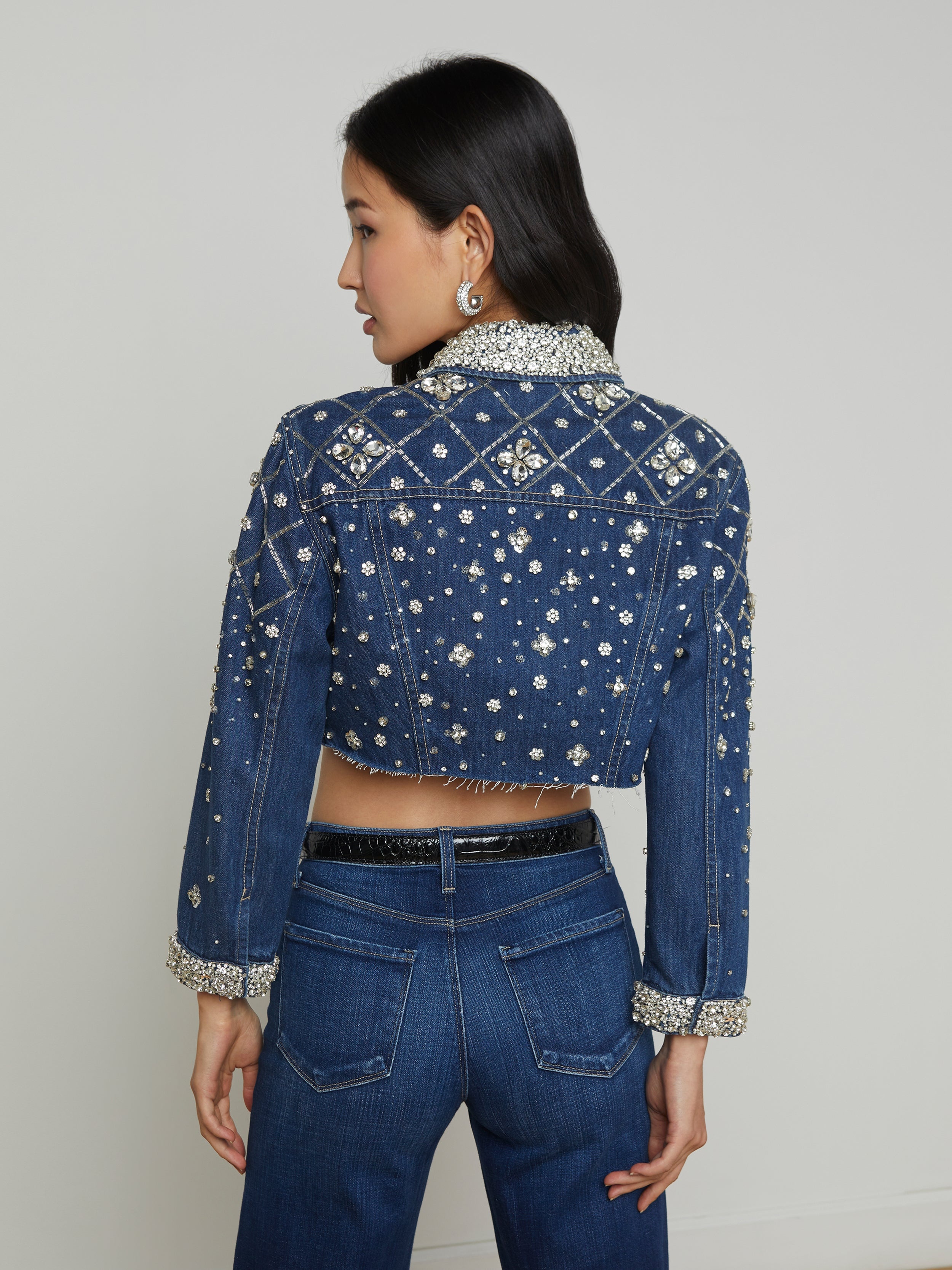 Genevie Embellished Denim Jacket - 5