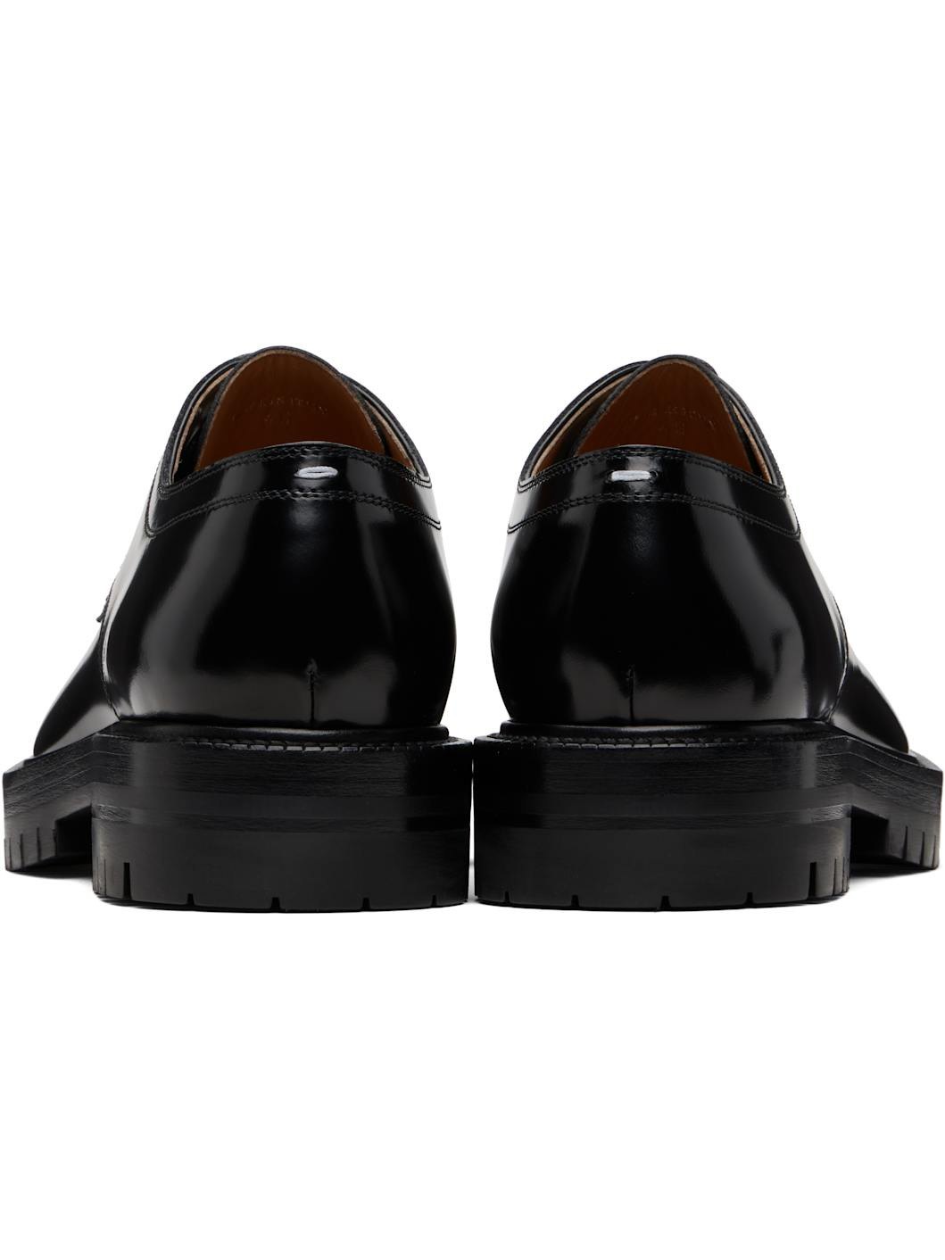 Black Tabi Lace-Up Derbys - 2