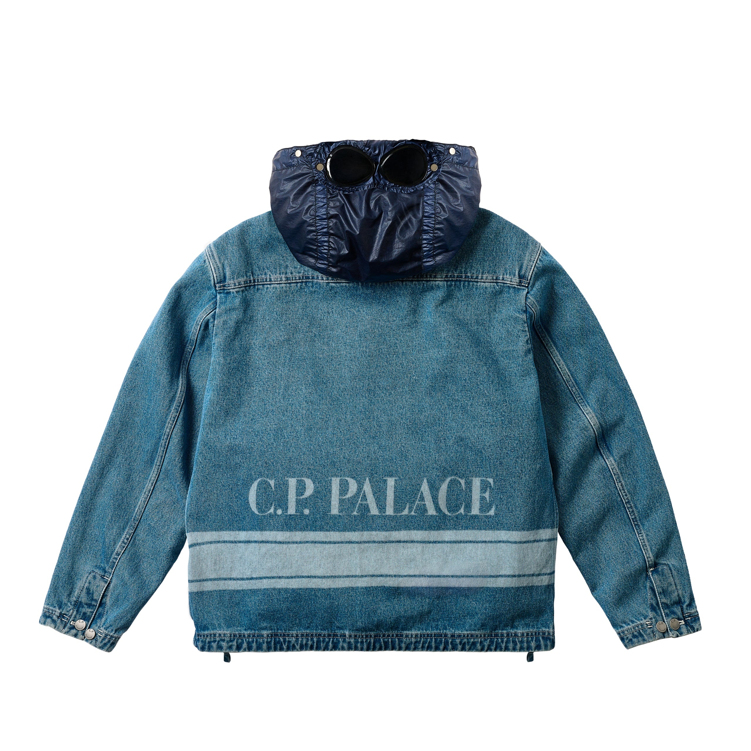PALACE C.P. COMPANY DENIM 14 3/4OZ GOGGLE JACKET DENIM - 5