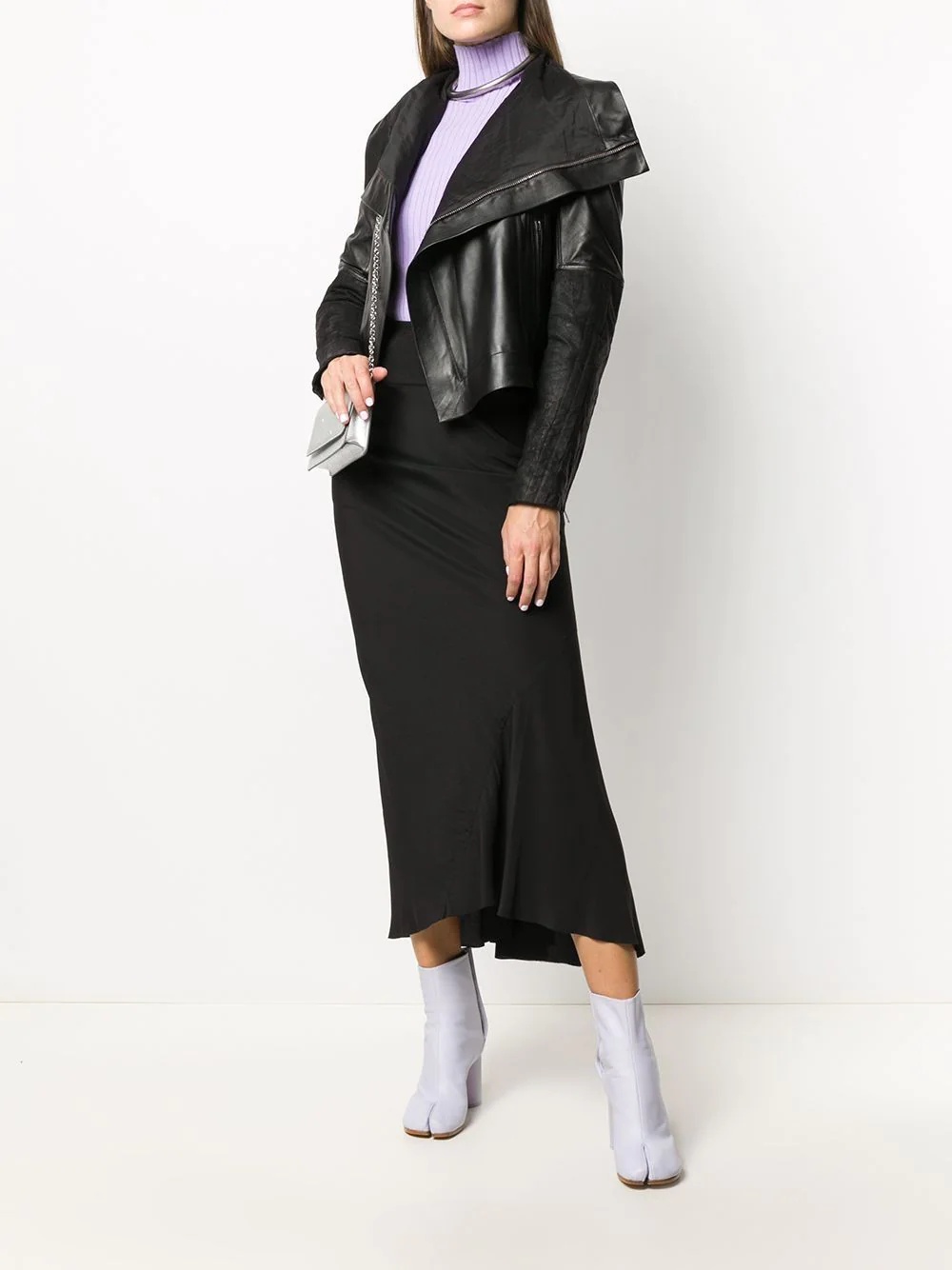 Larry draped biker jacket - 2