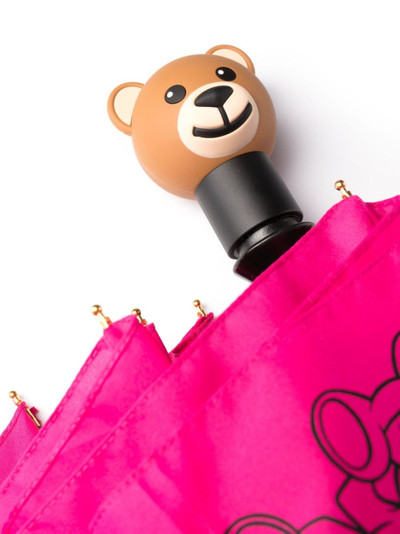 Moschino Teddy Bear-motif compact umbrella outlook