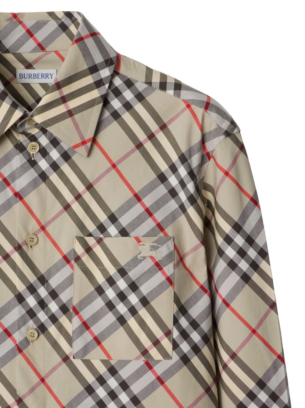 check-print shirt - 5