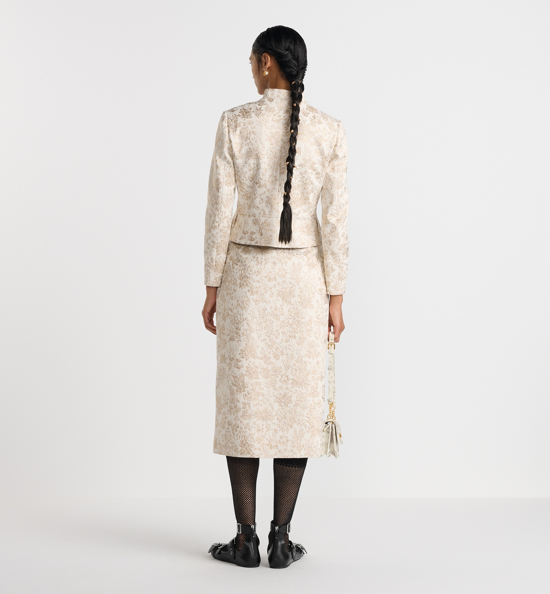 Mid-Length Straight-Cut Skirt - 3