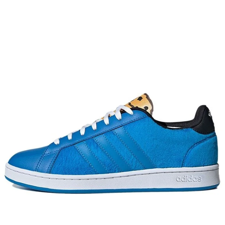 Sesame Street x adidas 네오 유니섹스 그랜드 코트 낮 정상 운동화 블루 / 블랙 GX3691 - 1