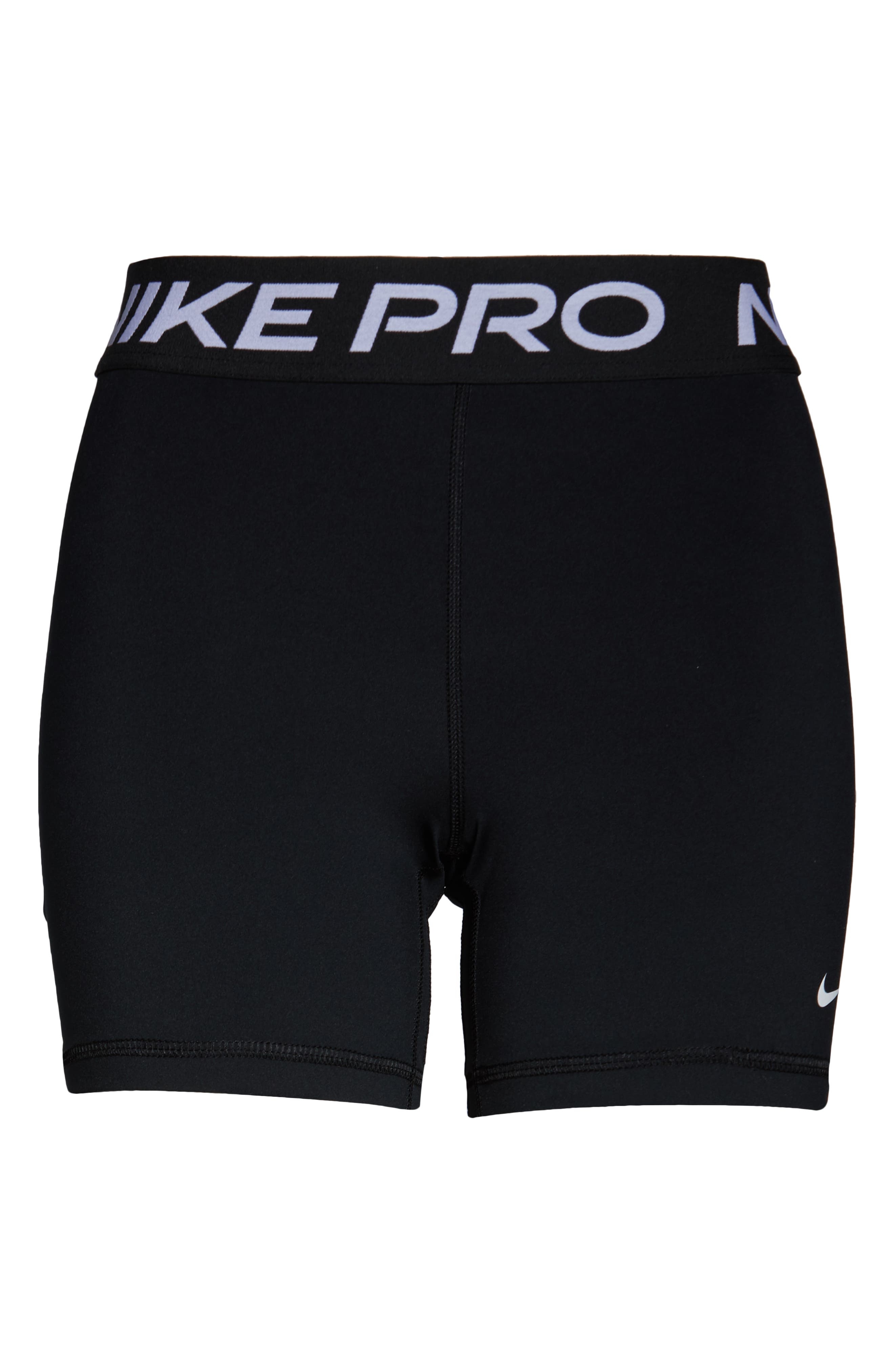 Nike Pro 365 Performance Shorts in Black/White at Nordstrom - 5