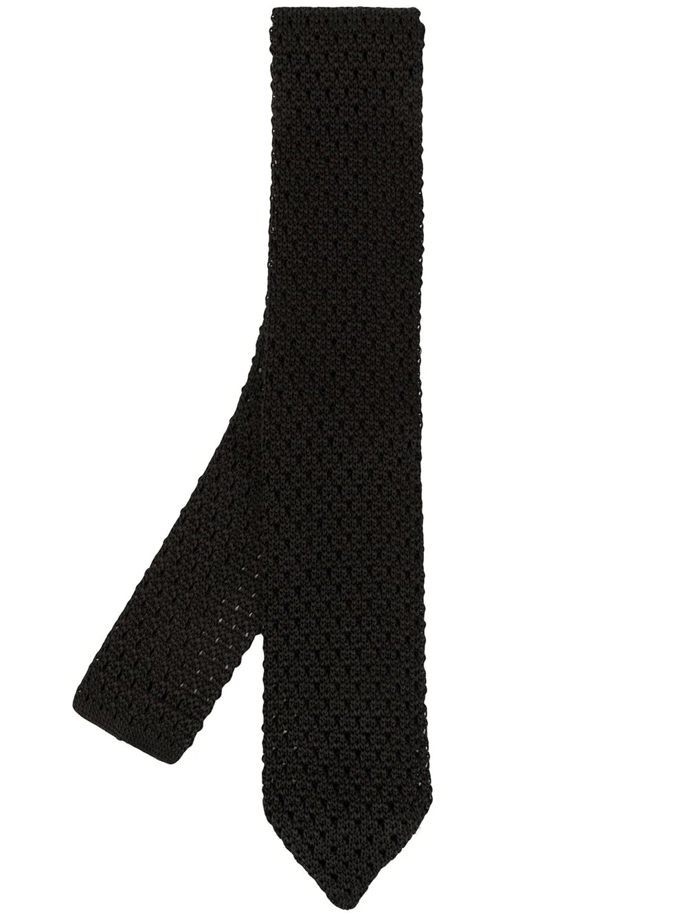 knitted silk tie - 1