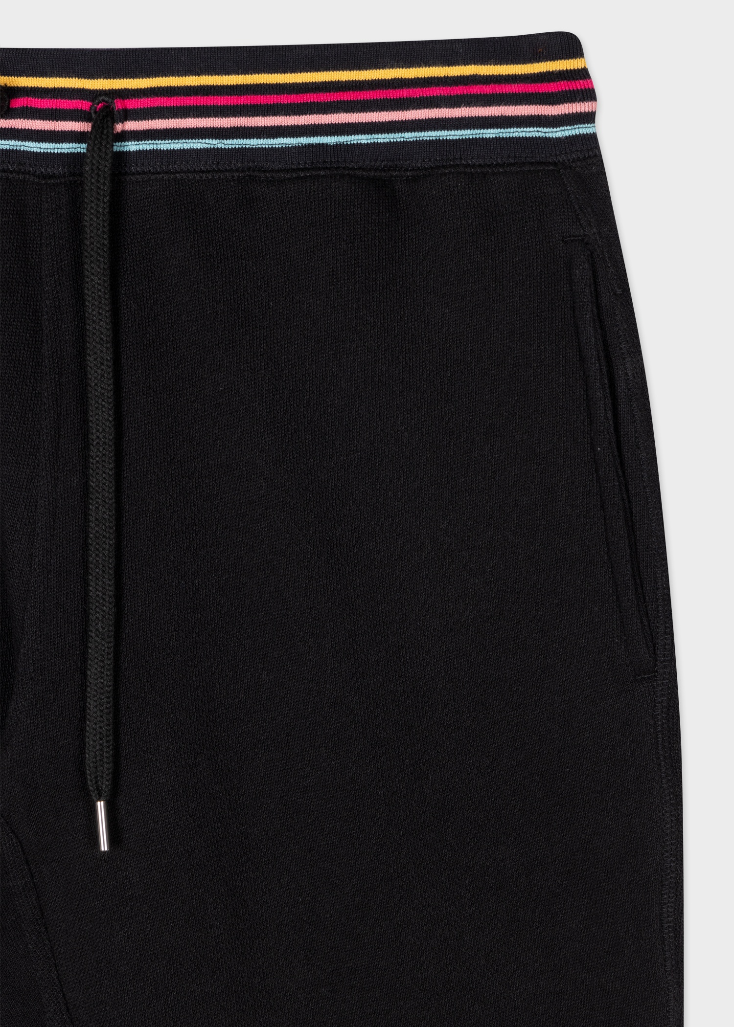 Black Lounge Sweatpants With 'Swirl' Trims - 2