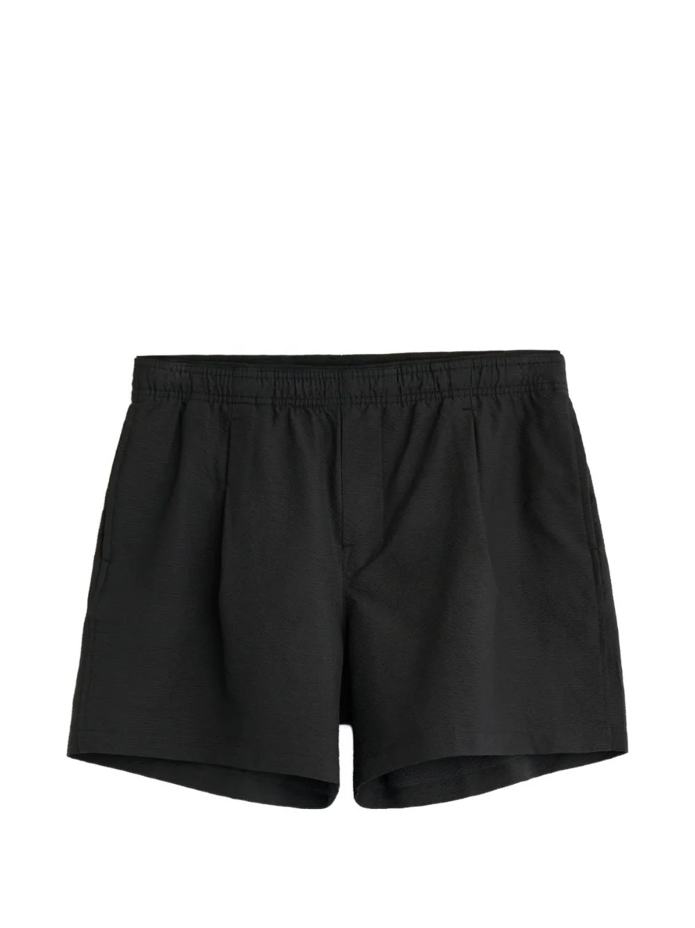 Seersucker pleated shorts - 1