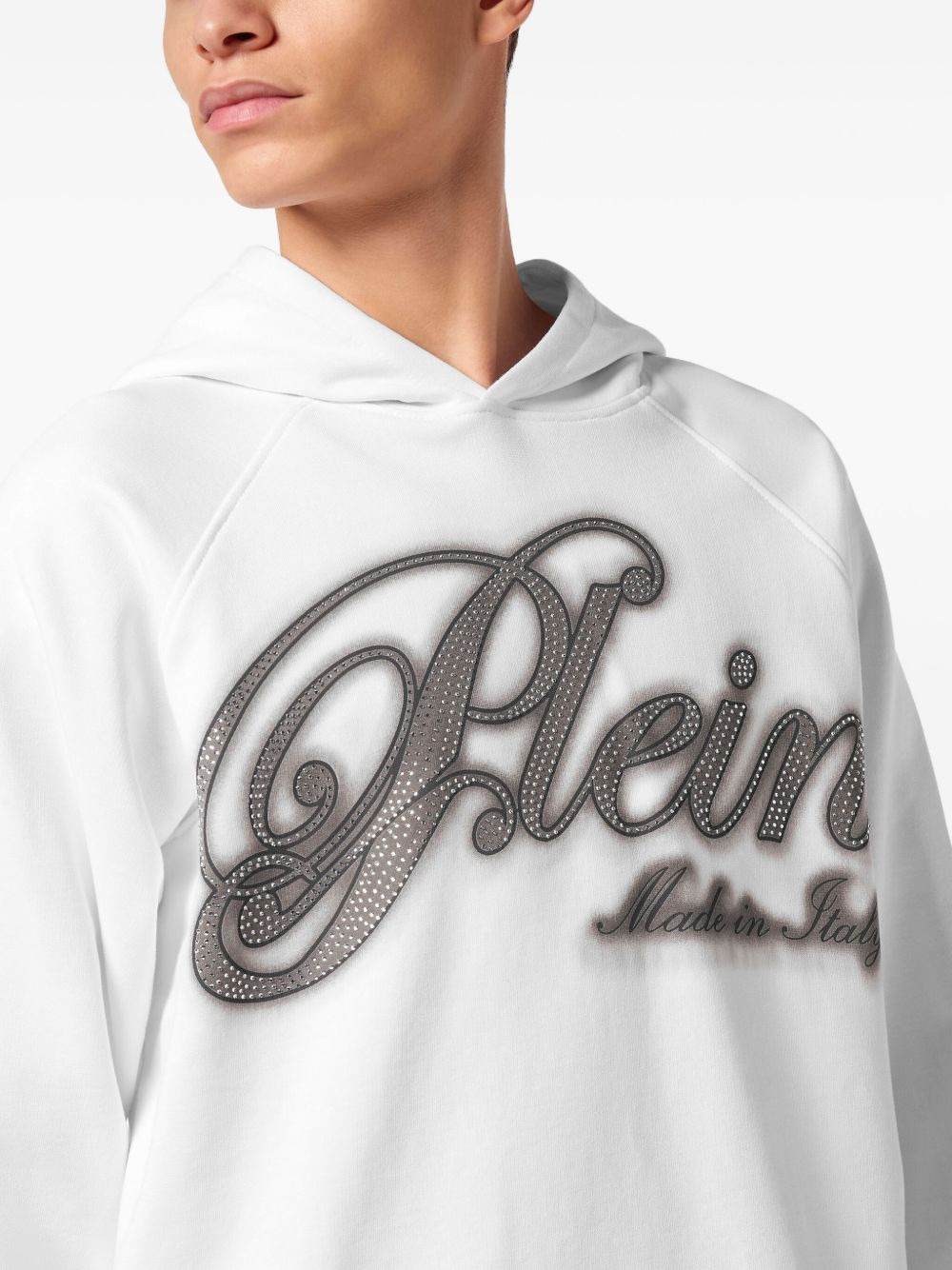 rhinestone-embellished hoodie - 4
