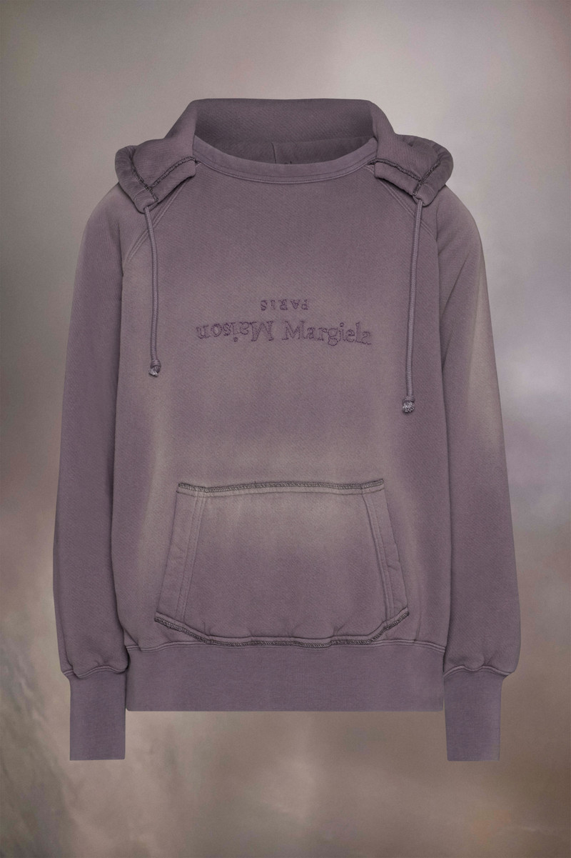 Maison Margiela Reverse logo hooded sweatshirt outlook