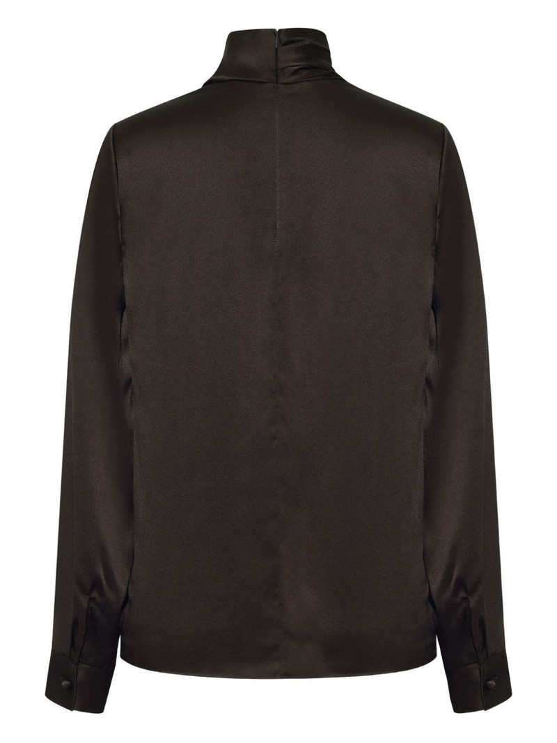 Mizner high-neck charmeuse top 4