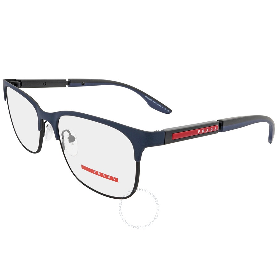 Prada Linea Rossa Demo Rectangular Men's Eyeglasses PS 52NV 07P1O1 55 - 3