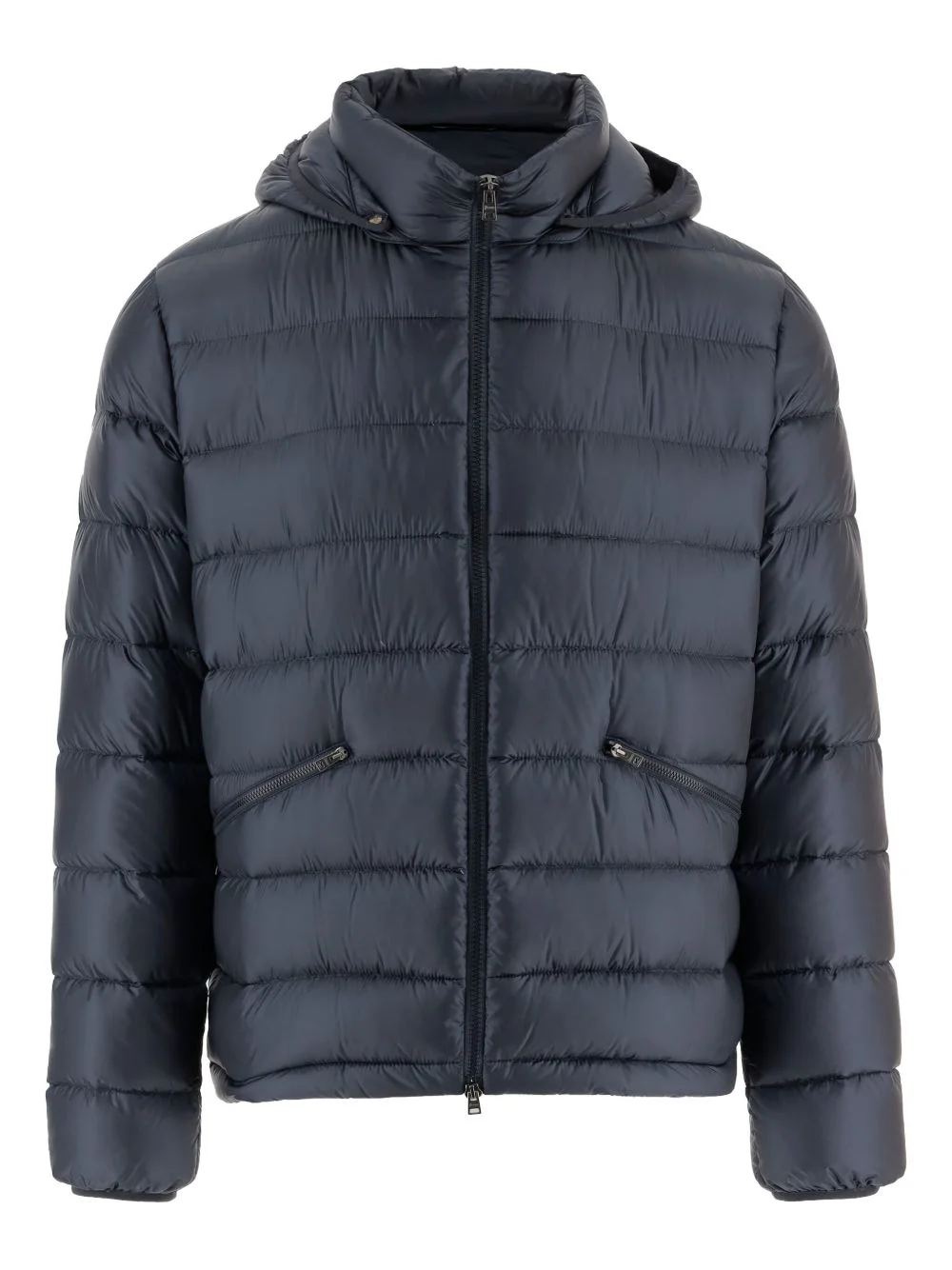 hooded quilted jacket - 1