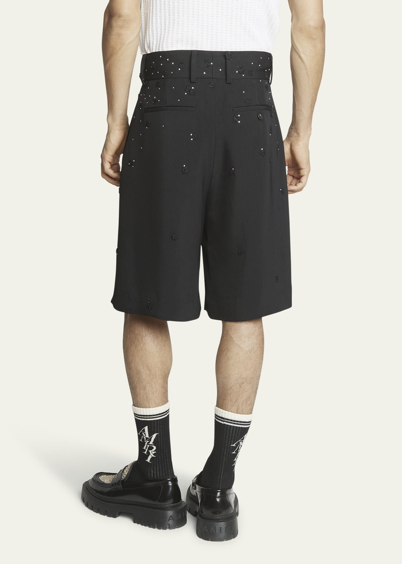 Men's Beaded Floral Skater Shorts 3