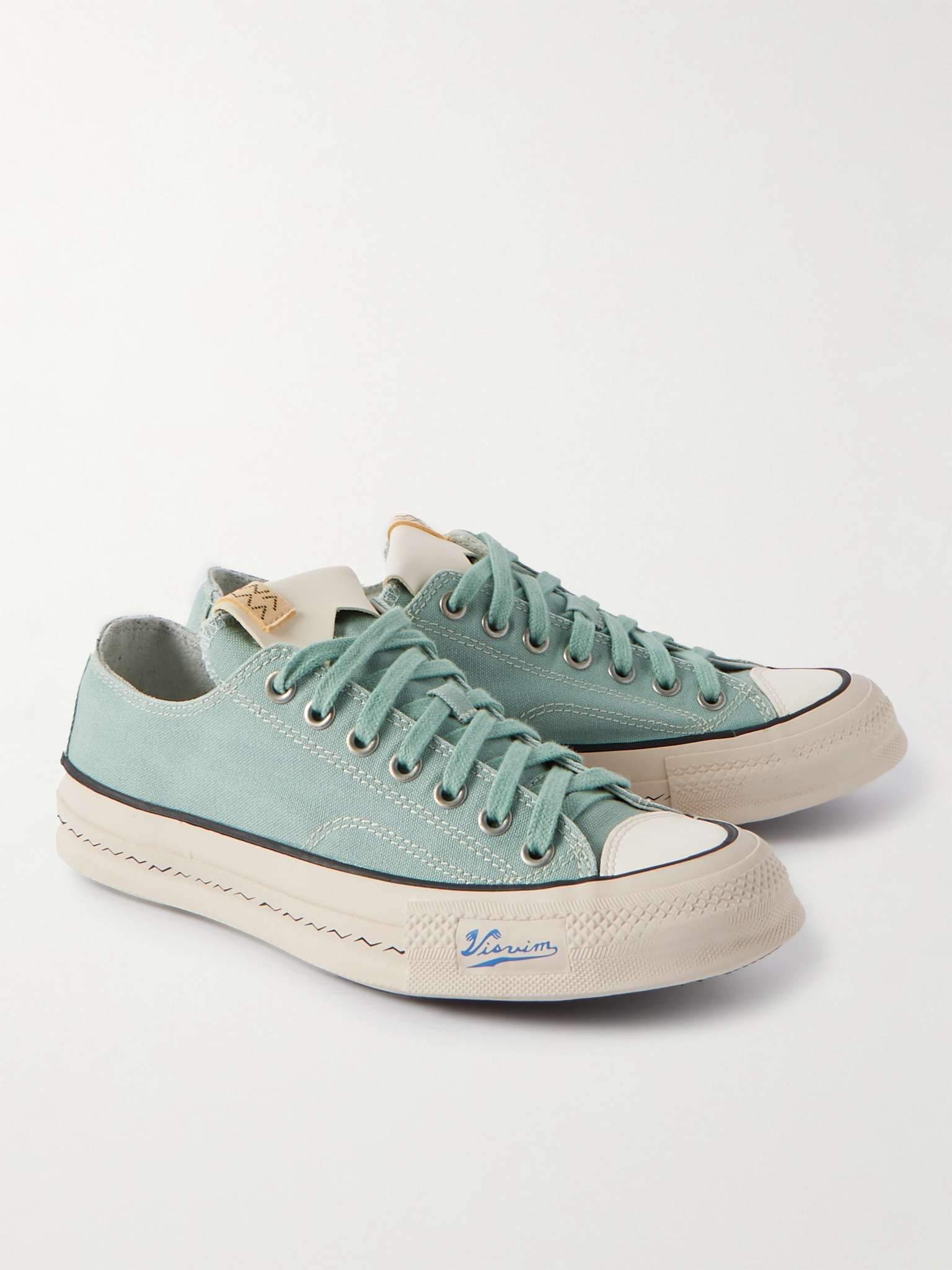 Skagway Leather-Trimmed Canvas Sneakers - 4