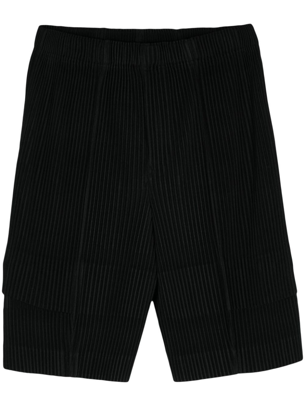 Cargo plissé-effect shorts - 1