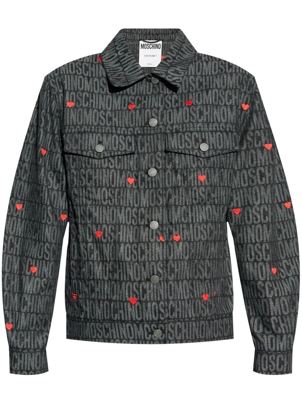 Jacquard-logo jacket - 1