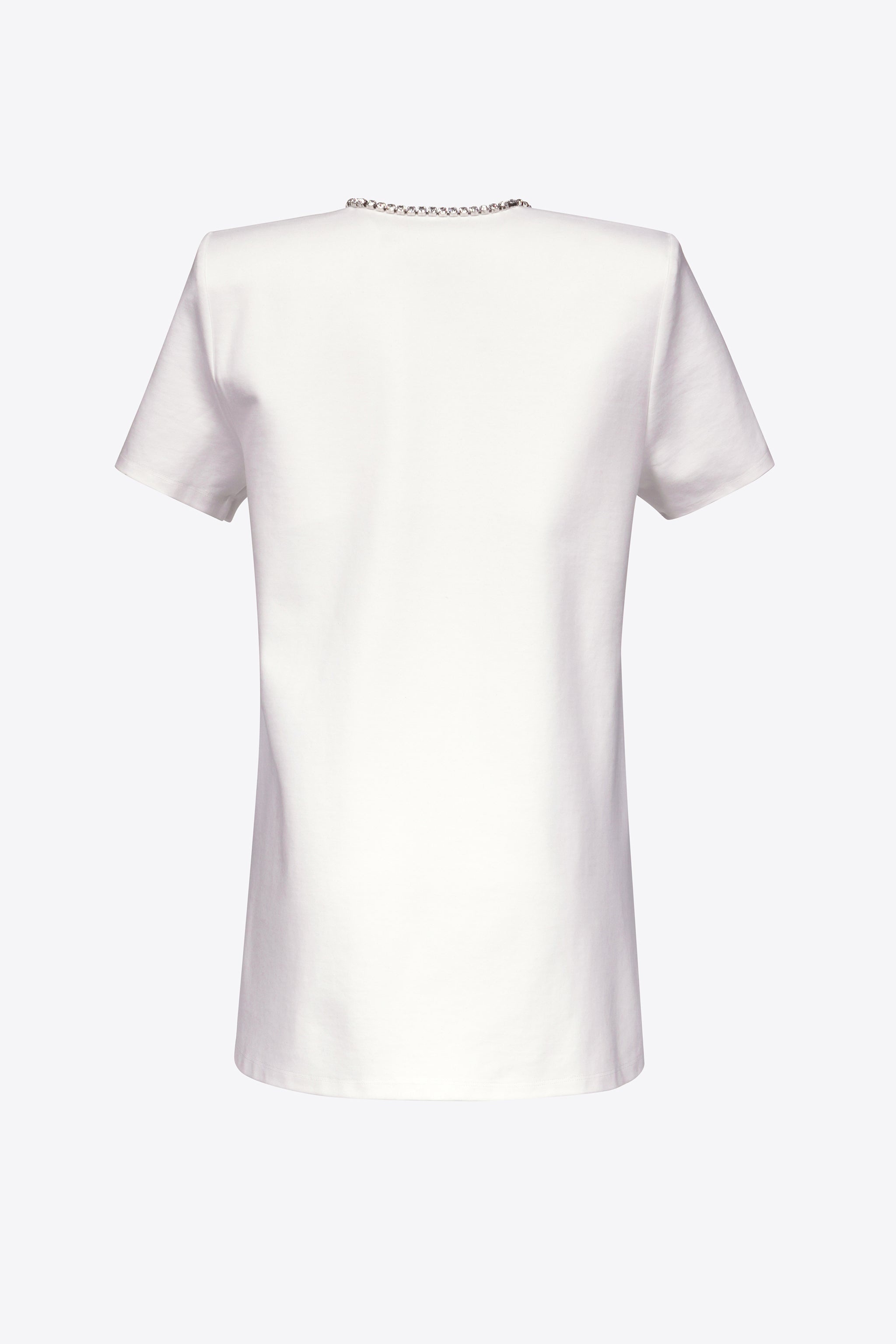 Crystal Bow V-Neck T-Shirt Dress – AREA