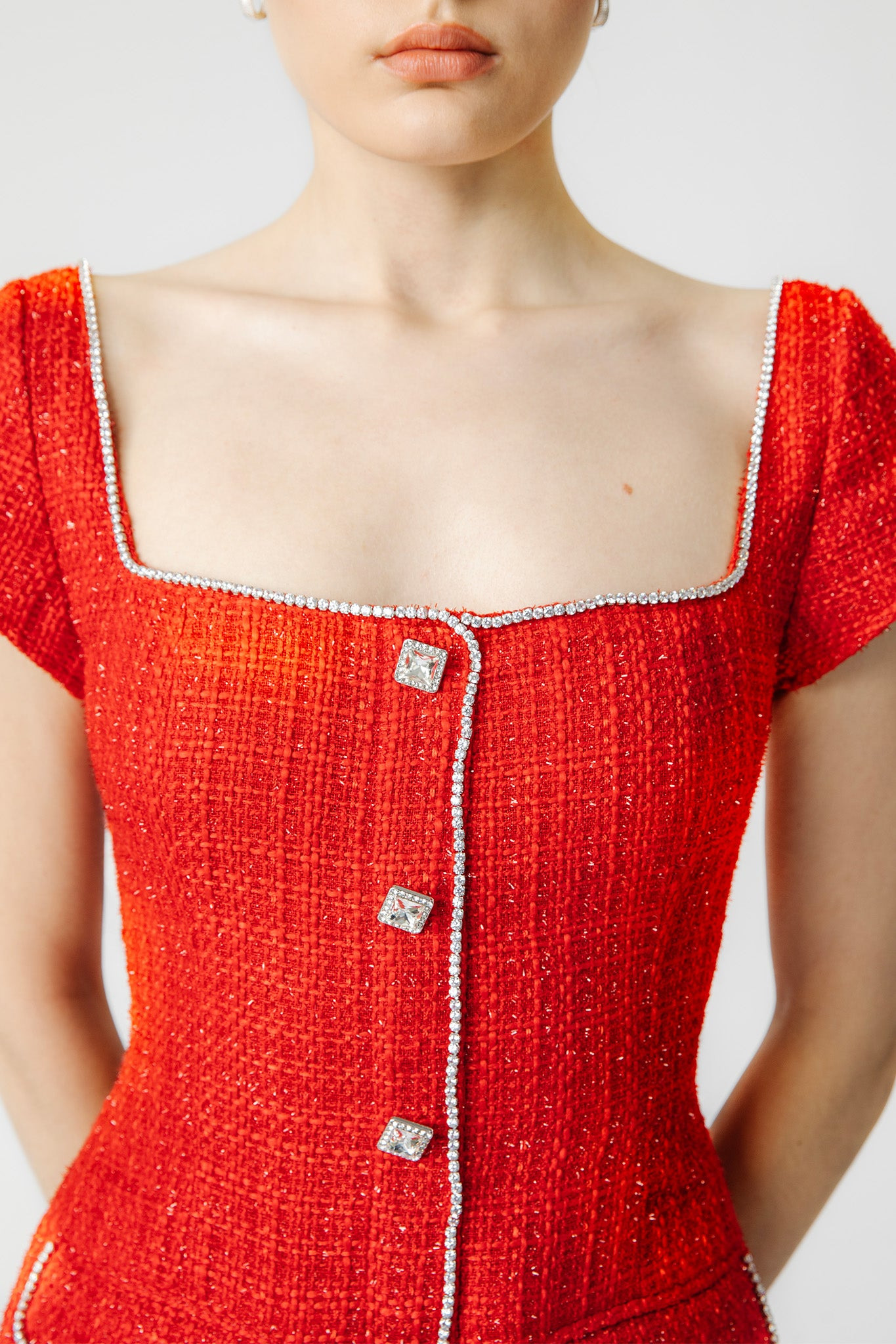 ANNABELLE TWEED MINI DRESS - 4