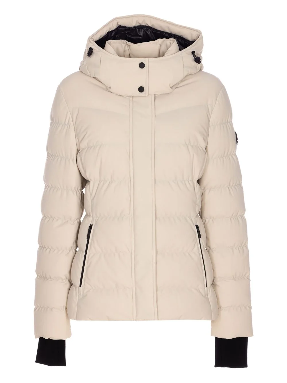 hooded padded down jacket - 1