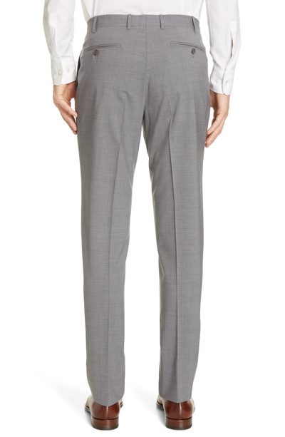 Canali Flat Front Classic Fit Solid Stretch Wool Dress Pants outlook