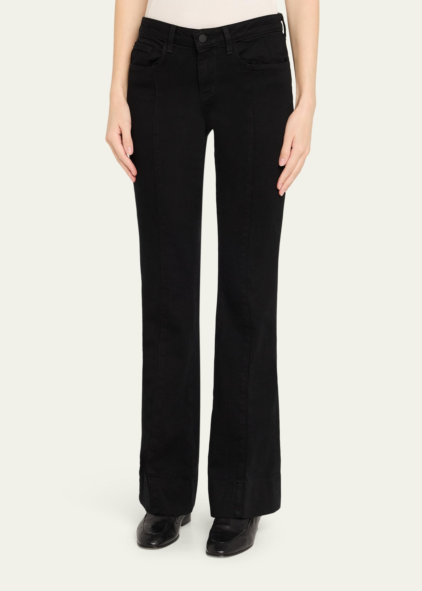 Lenora Seamed Flare Jeans - 4