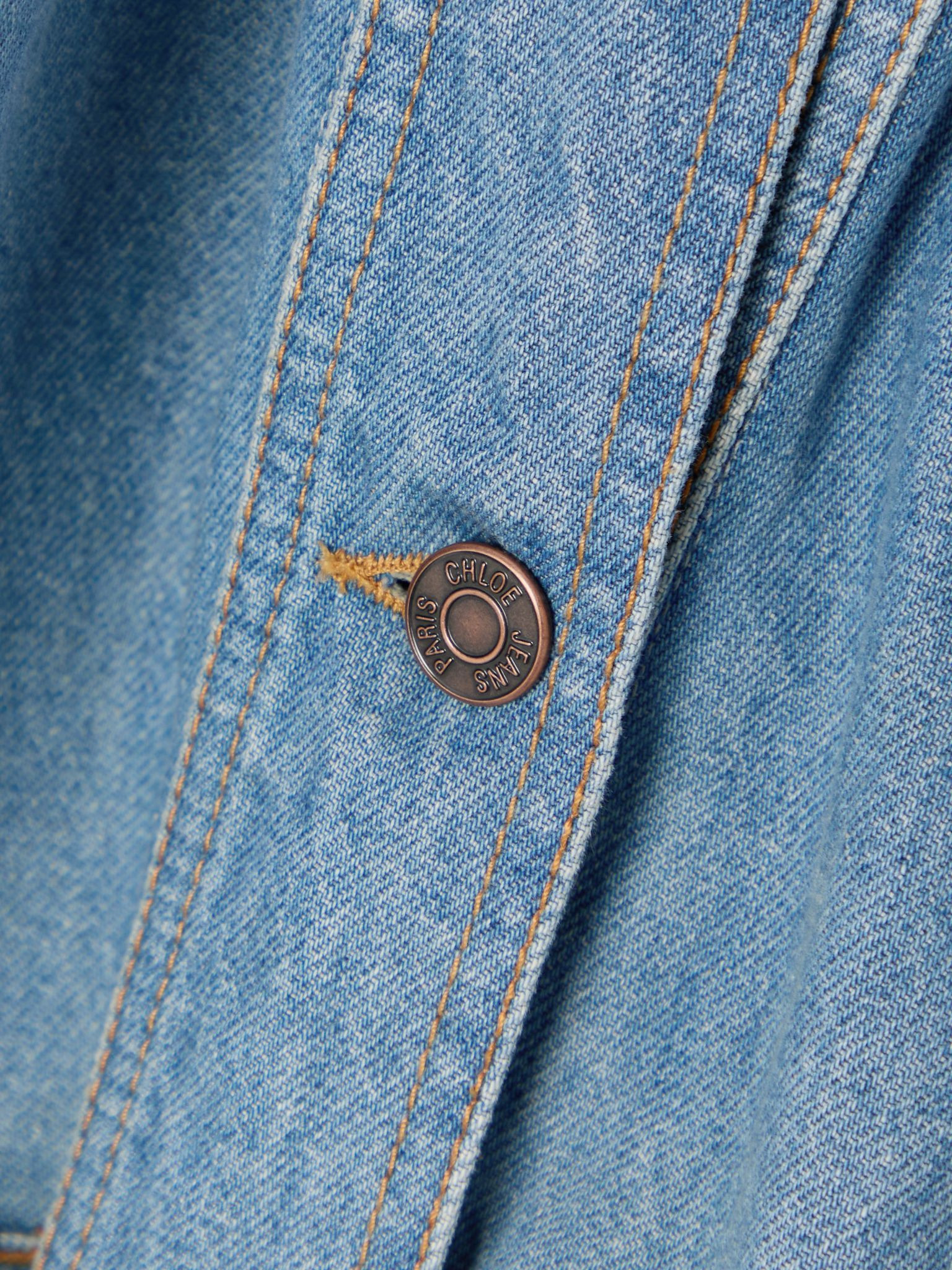 Gathered denim jacket Blue - 5