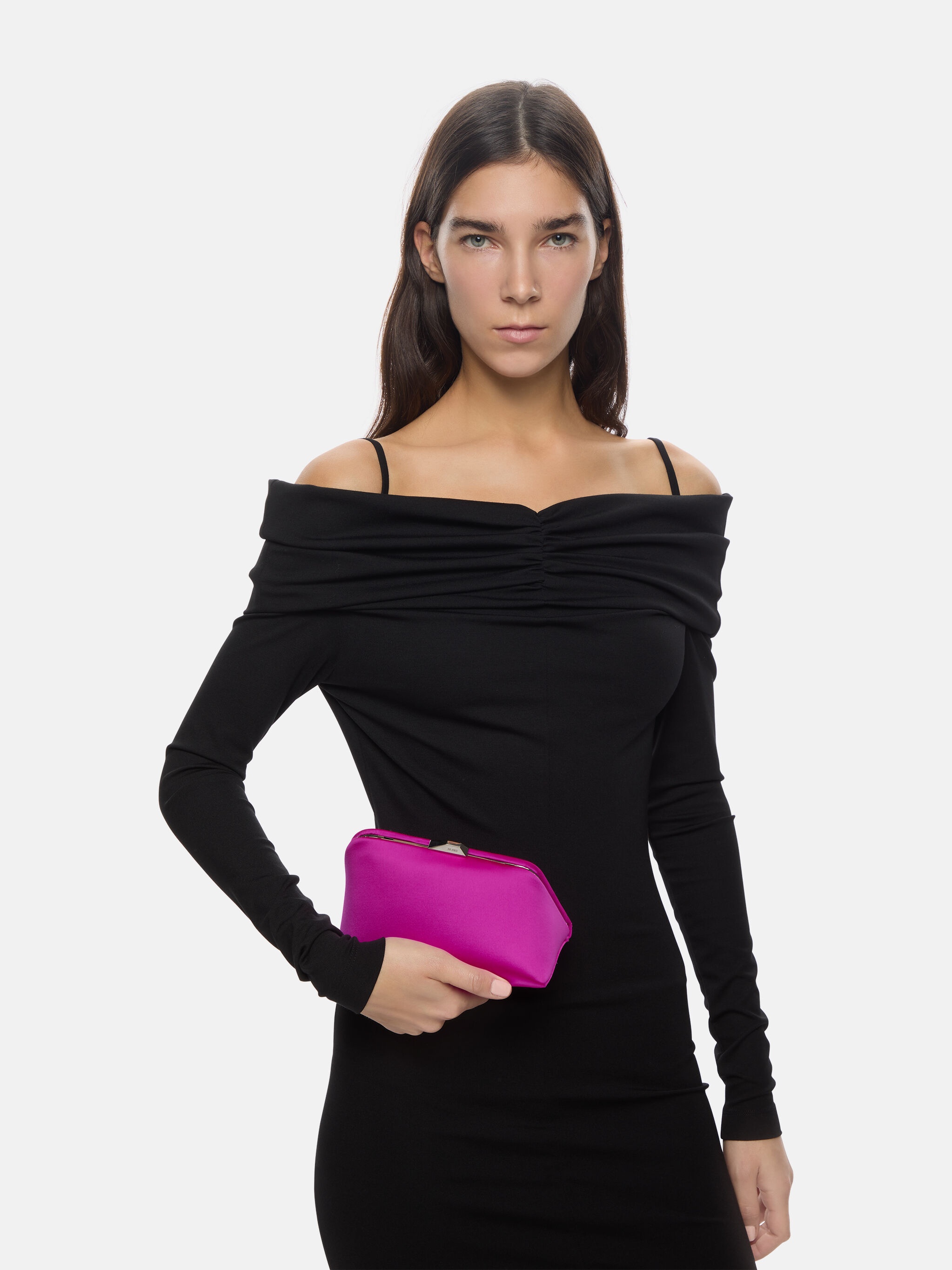 ''MIDNIGHT'' HOT PINK CLUTCH - 2