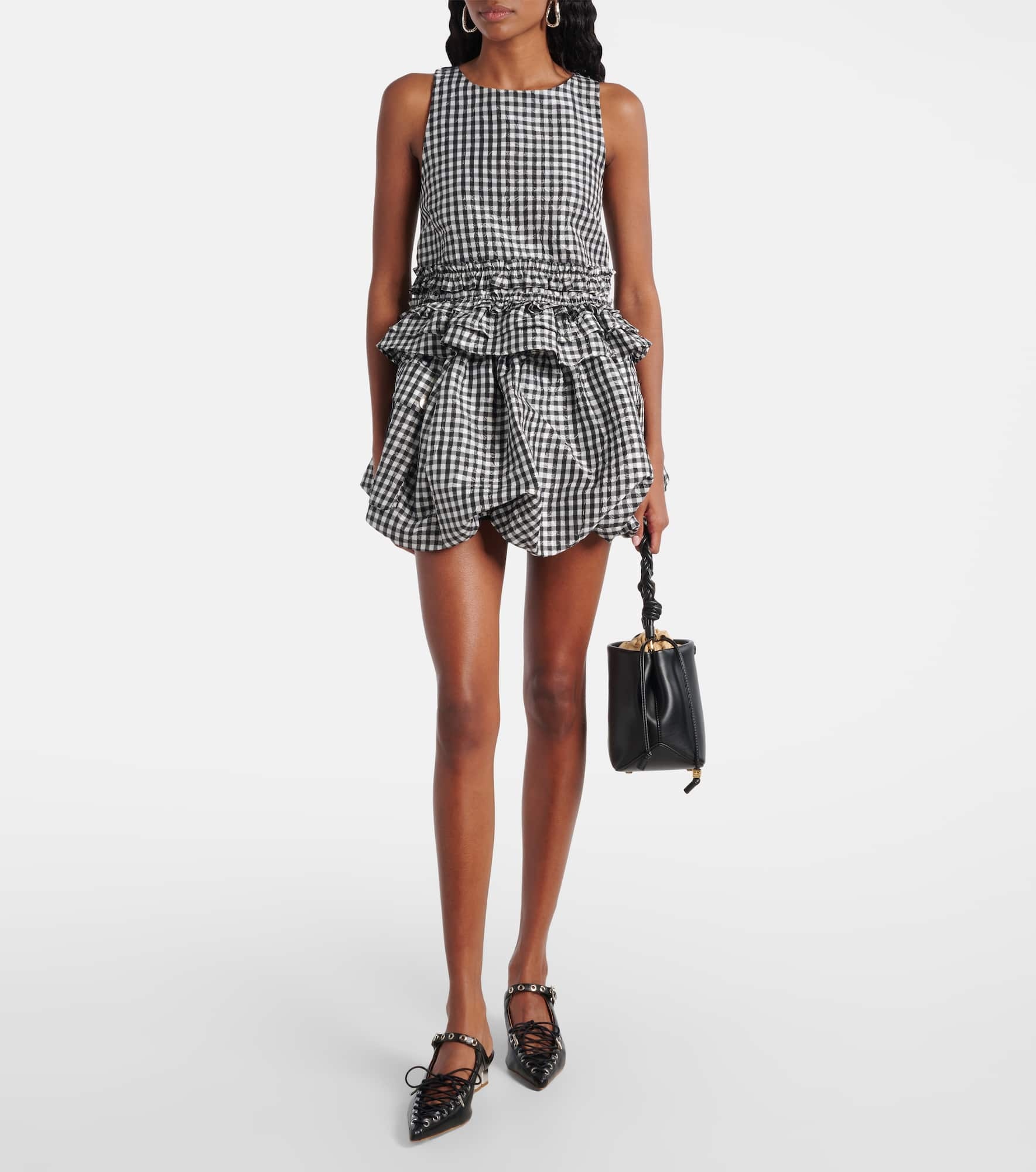 Gingham ruffled top - 2