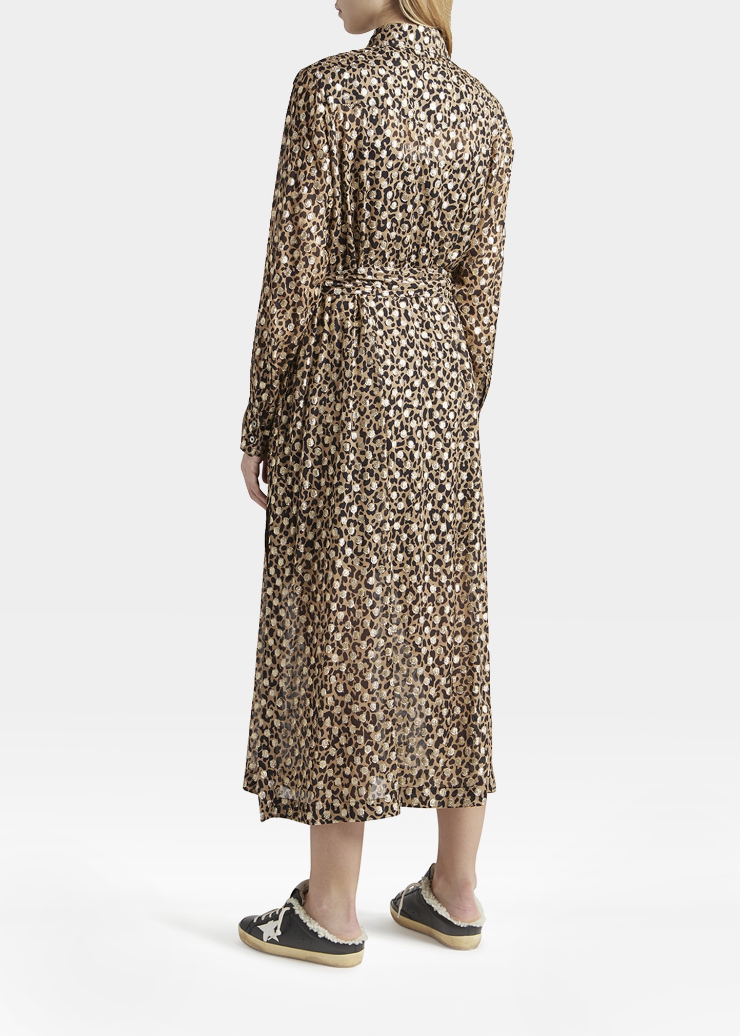 Leopard-Print Fil Coupe Shirtdress - 2