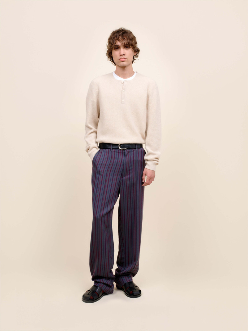 The Elder Statesman STRIPE SLACKER PANT outlook