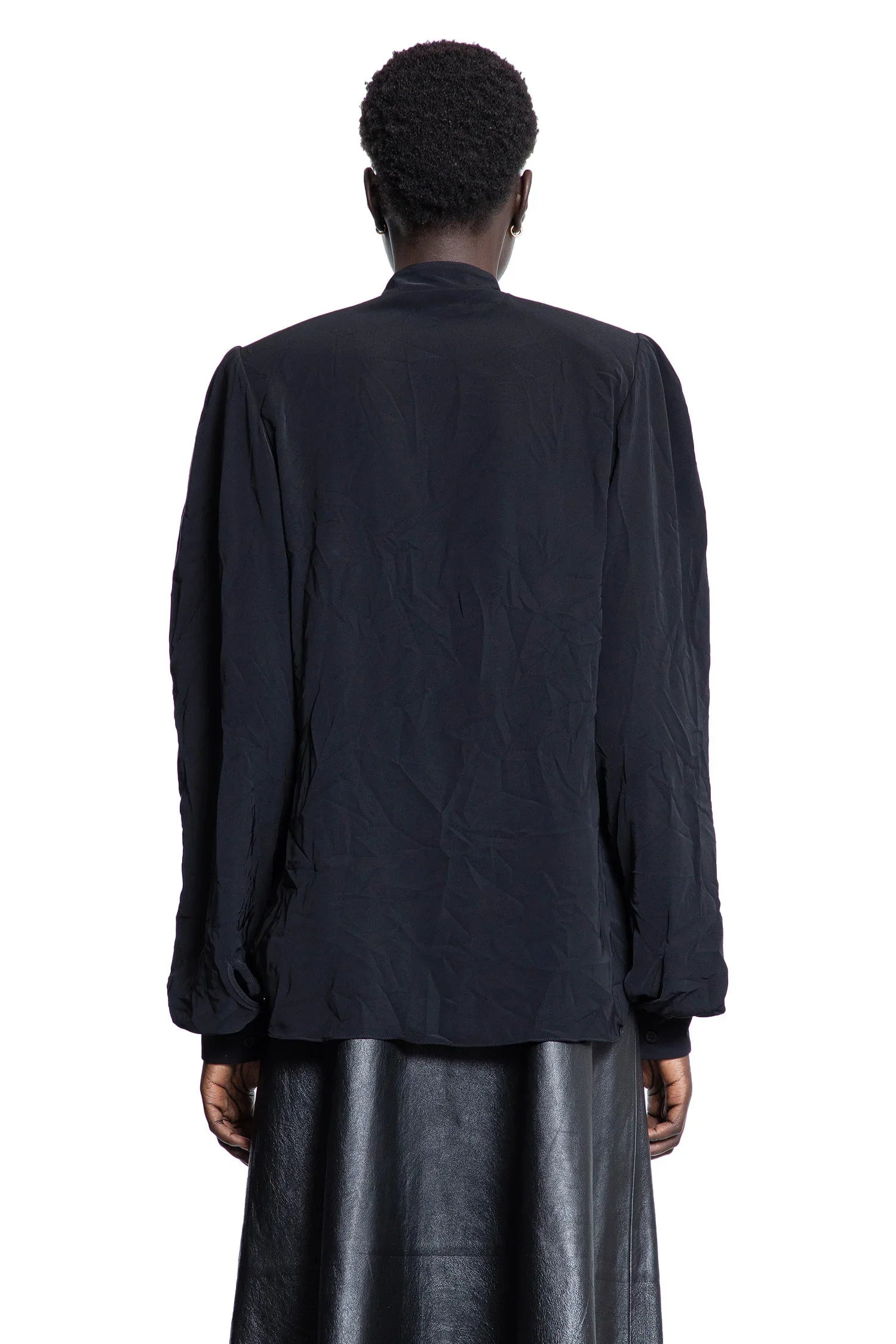 Bow-Blouse-In-Fluid-Technical-Crepe - 3