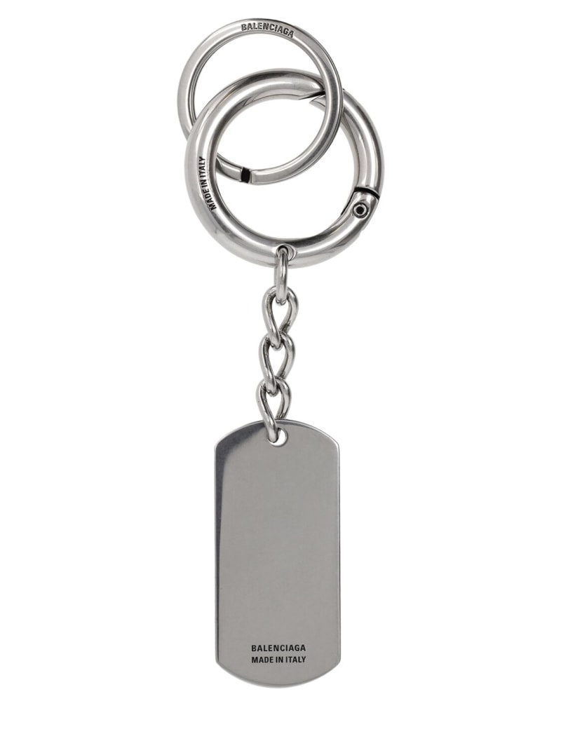 Tags Keyring brass blend charm - 2