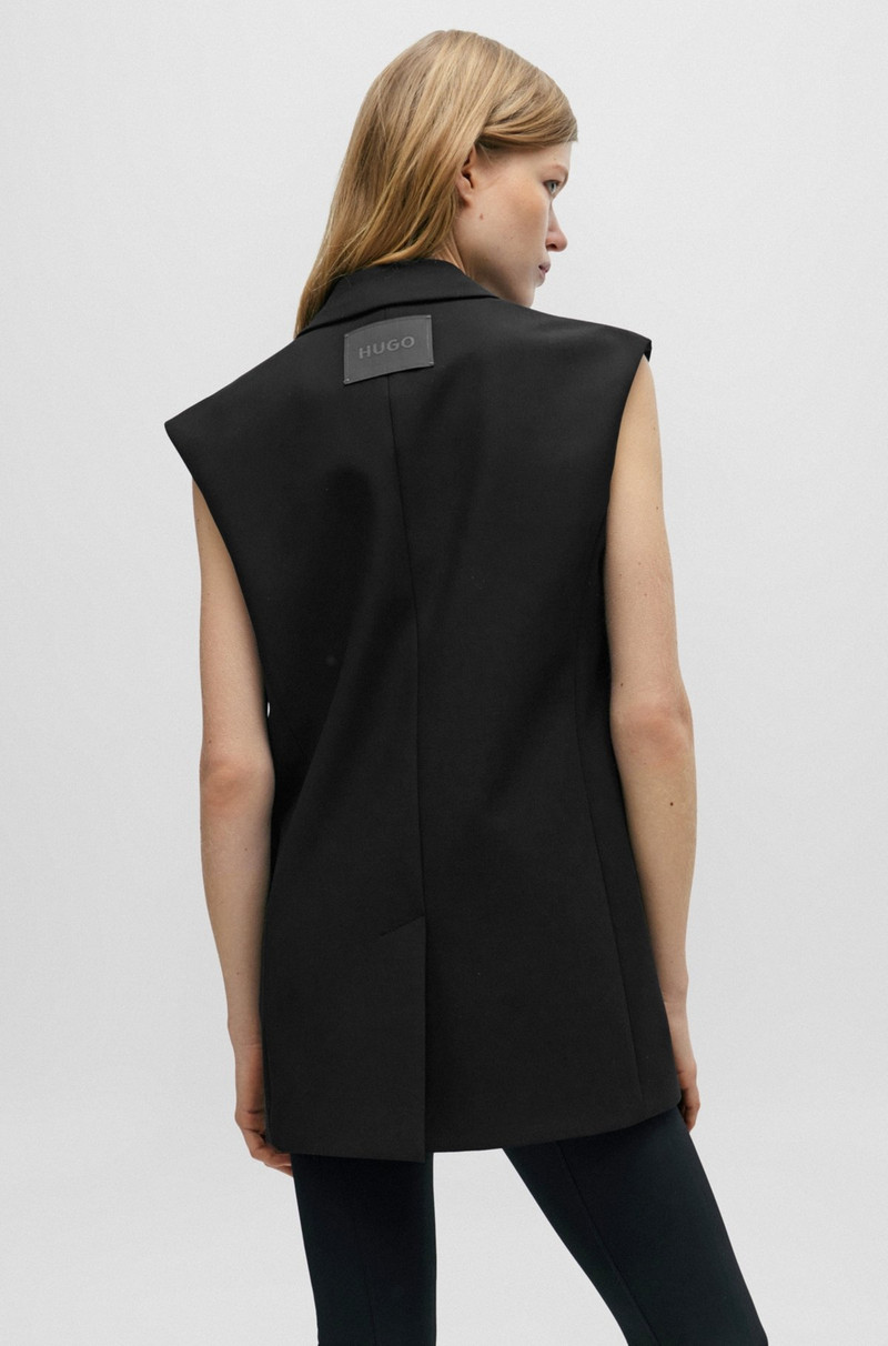 REGULAR-FIT LONG-LENGTH WAISTCOAT WITH LOGO LINING 4