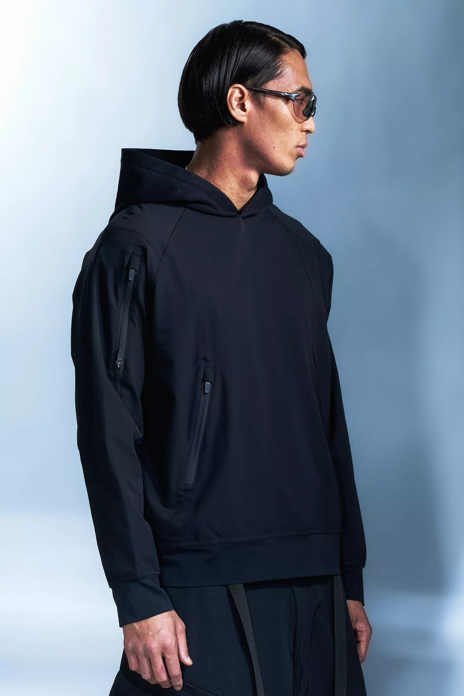 S21-DS schoeller® Dryskin™ Hooded Sweatshirt Black - 3