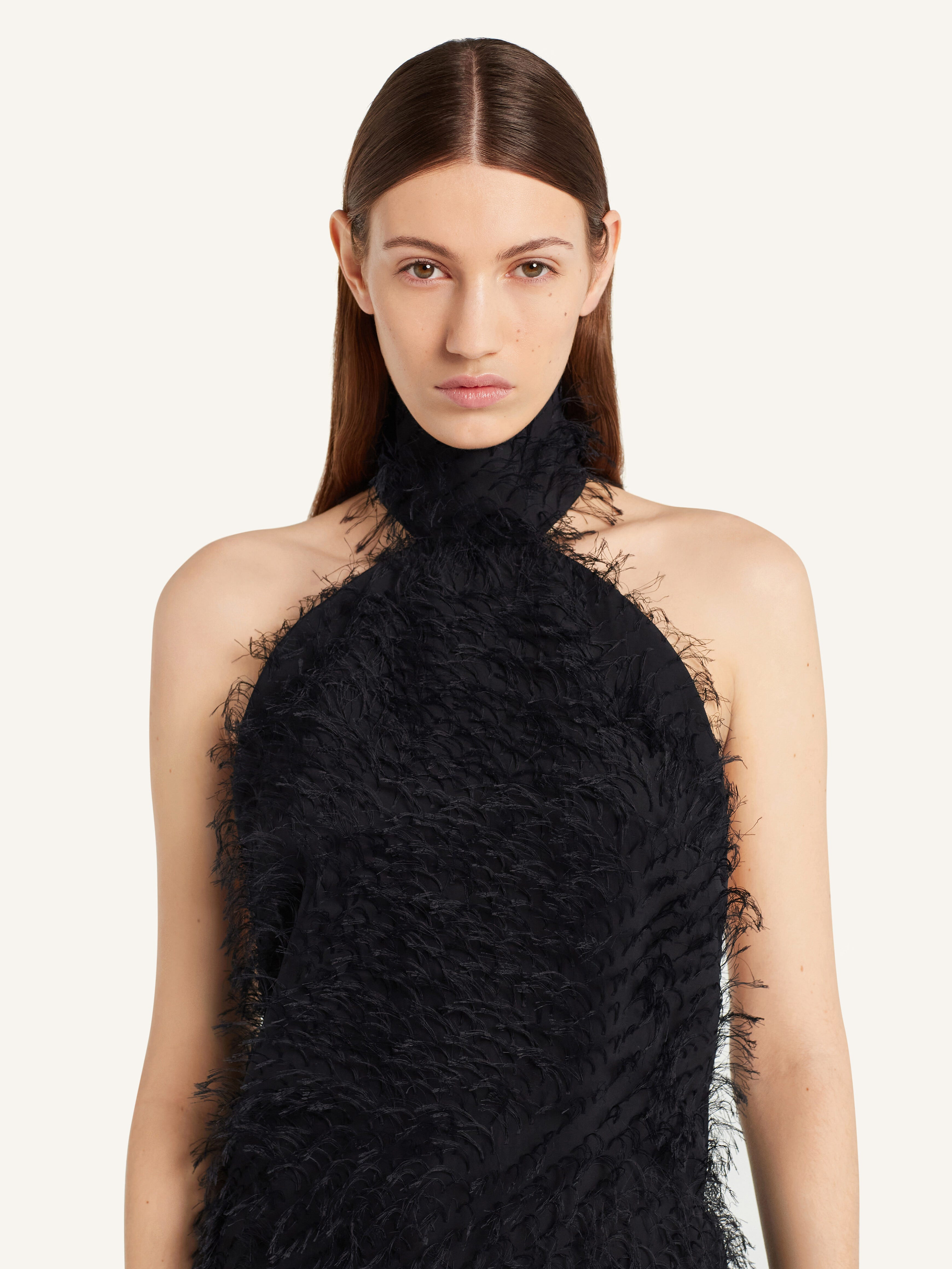 ILLUSION CIRCLE SHIVERING DRESS - 5